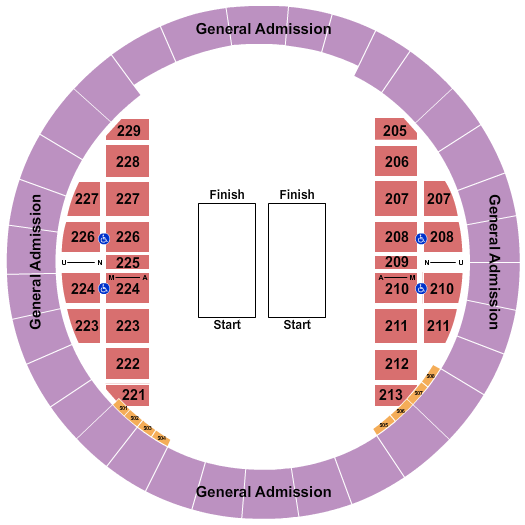 Alliant Energy Center - Veterans Memorial Coliseum Seating Chart: Monsters of Destruction