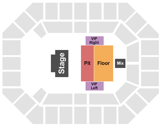 Alliant Energy PowerHouse Seating Chart: PIT/Floor/VIP L&R