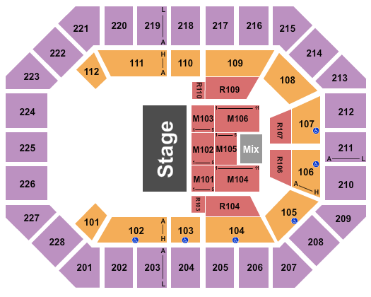 Alliant Energy PowerHouse Seating Chart: Sesame Street 1