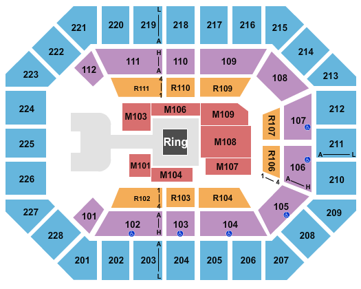 Alliant Energy PowerHouse Seating Chart: WWE 2