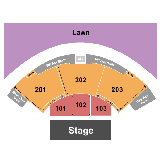Allianz Amphitheater at Riverfront Seating Chart: Kehlani