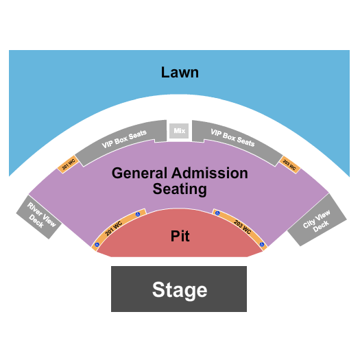 Allianz Amphitheater at Riverfront Seating Chart: Pit & GA's