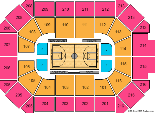 Allstate Arena Seating Chart: Basketball