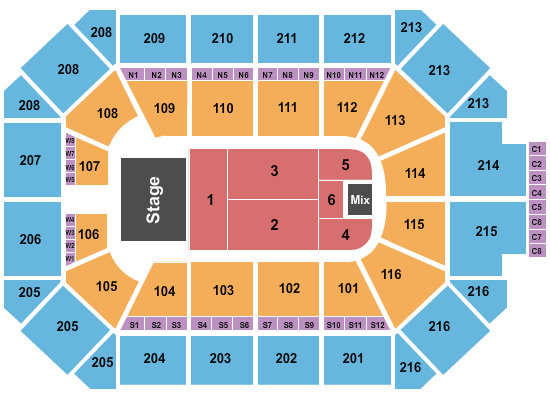 Allstate Arena Seating Chart: Endstage 3