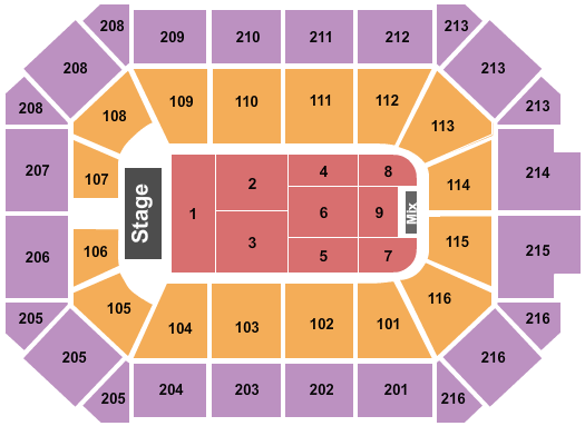 Allstate Arena Seating Chart: Endstage 4