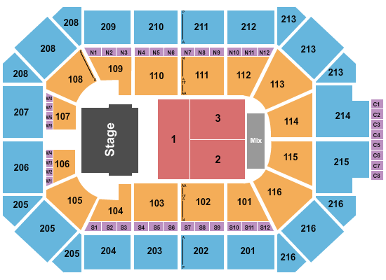 Allstate Arena Seating Chart: Endstage RSV