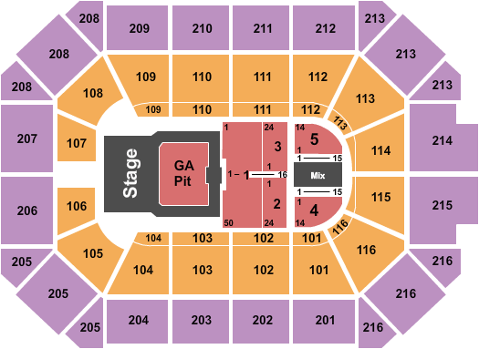 Rosemont Arena Seating Chart