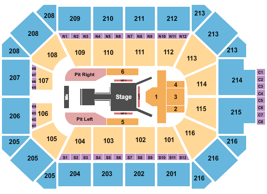 Allstate Arena Seating Chart: Fuerza Regida