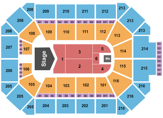 Allstate Arena Seating Chart: Gloria Trevi