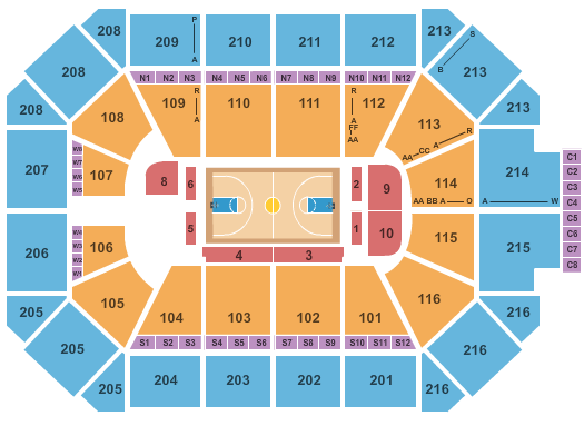 Allstate Arena Seating Chart With Seat Numbers