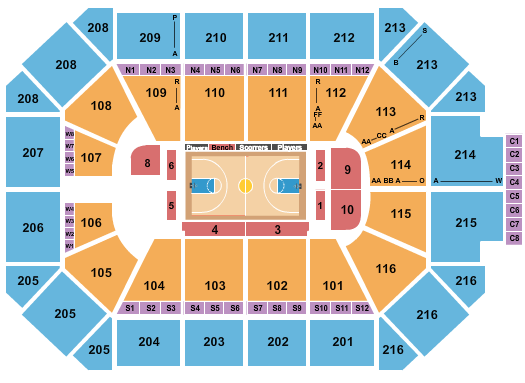 Allstate Arena Seating Chart: Harlem Globetrotters