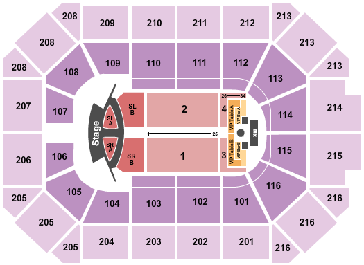 All Star Arena Seating Chart