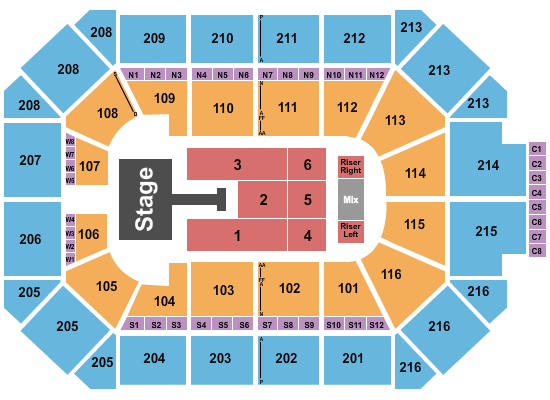 Allstate Arena Seating Chart: Jonas Brothers 1