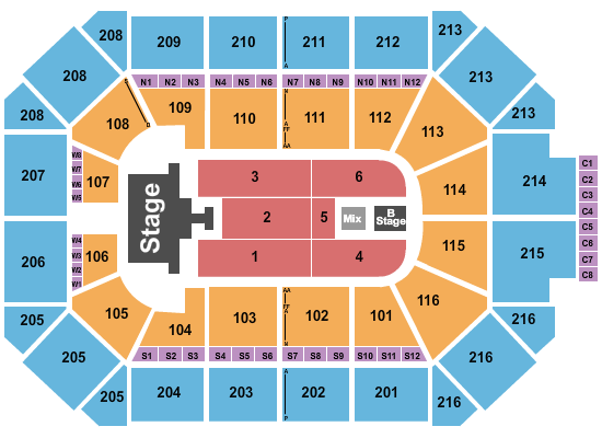 Allstate Arena Seating Chart: Mana 2025