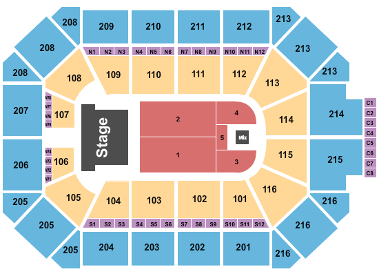 Allstate Arena Seating Chart: Mariah Carey