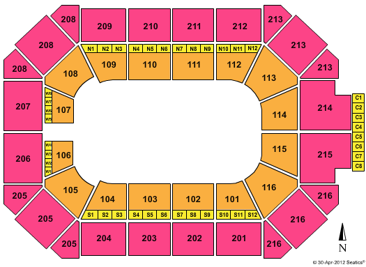 Allstate Arena PBR - Professional Bull Riders Seating Chart