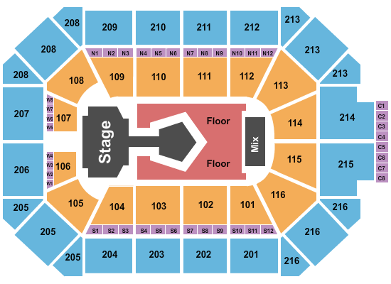 Allstate Arena Seating Chart: Tomorrow X Together