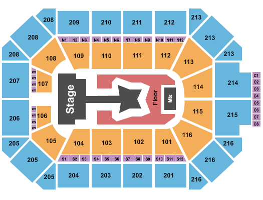 Allstate Arena Seating Chart: Tomorrow X Together