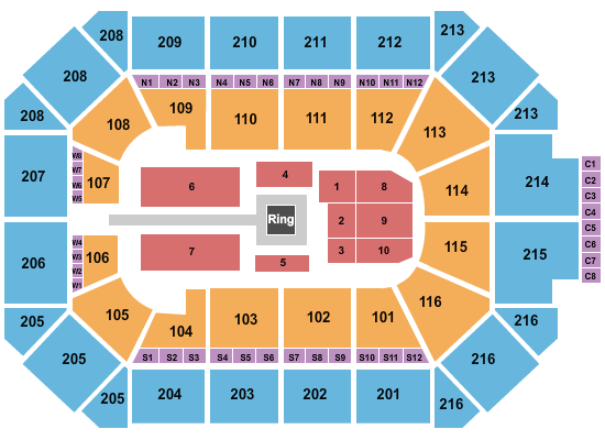 Allstate Arena Seating Chart: WWE 2