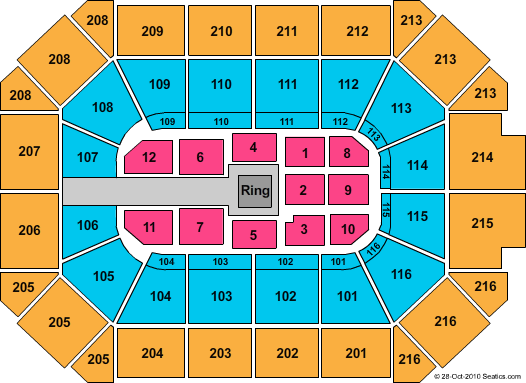 Wwe Extreme Rules 2013 Seating Chart