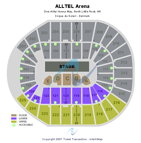 Verizon Arena Seating Chart