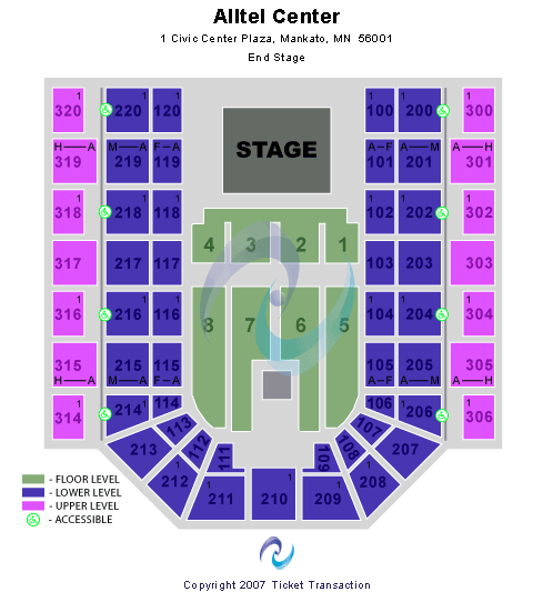 Verizon Wireless Center Seating Chart