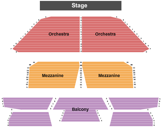 Alma Performing Arts Center Seating Chart: End Stage