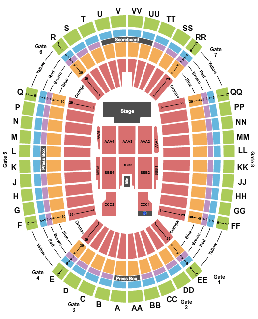 Seating Chart For Bruno Mars Aloha Stadium