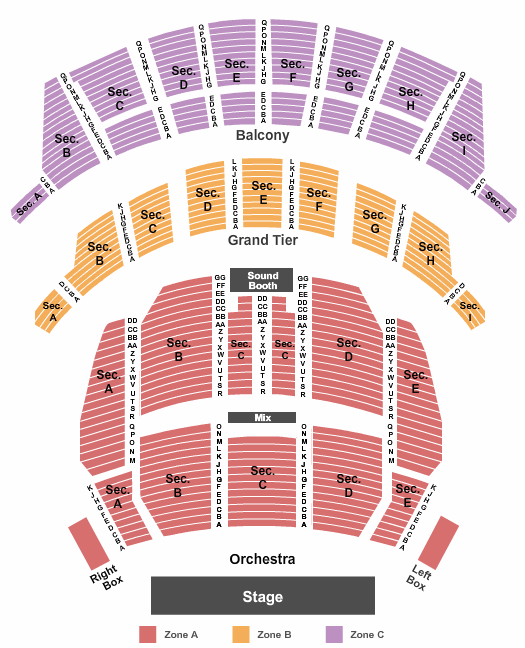 Blue Man Group Tickets Seating Chart Altria Theater Endstage 2