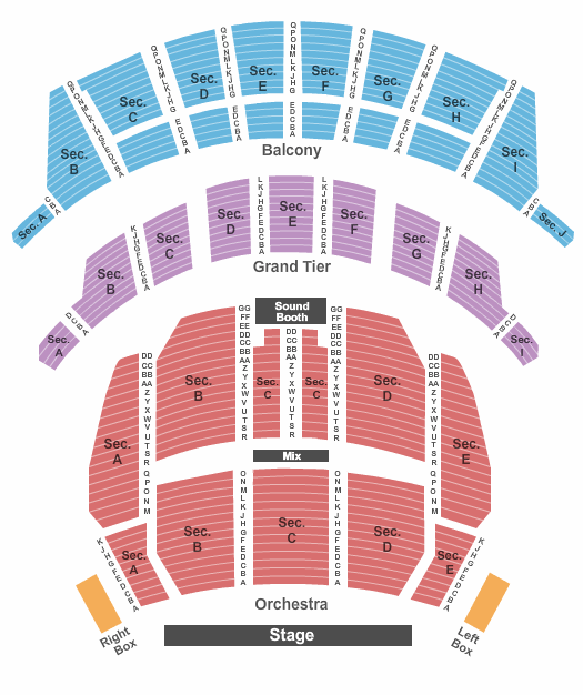 Altria Theater - Richmond Seating Chart: Endstage 3