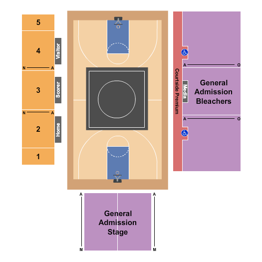 Alumni Gym - NJ Seating Chart: Wrestling