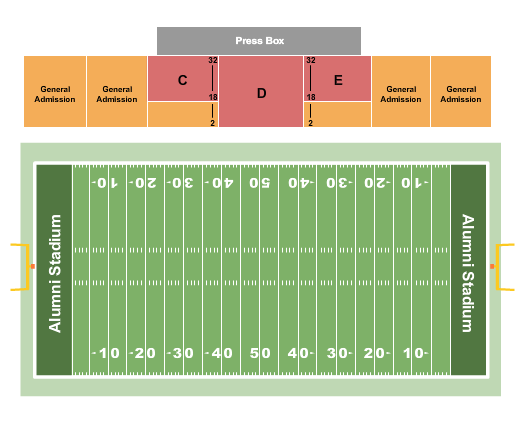 Alumni Stadium - Frankfort Map
