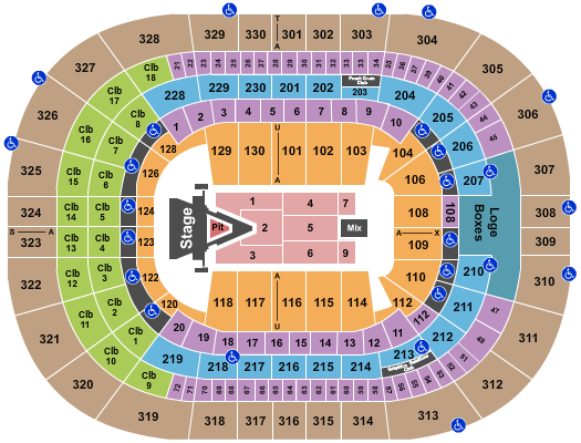 Amalie Arena Seating Chart: Aerosmith 2023