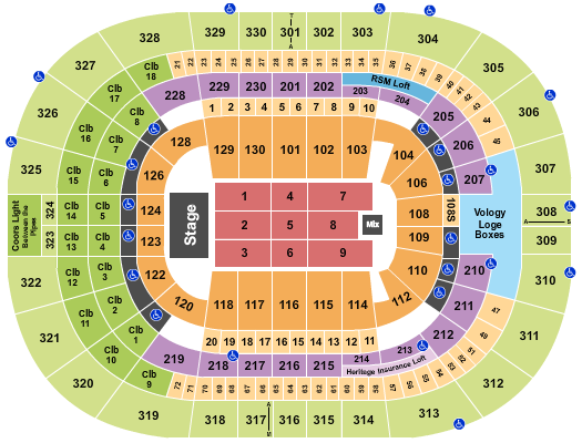 Amalie Arena Seating Chart: Comedy