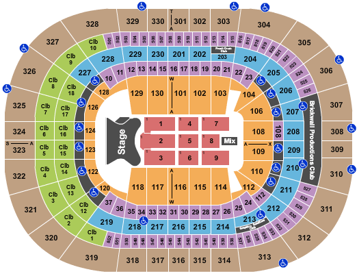 Colonial Center Seating Chart Sc