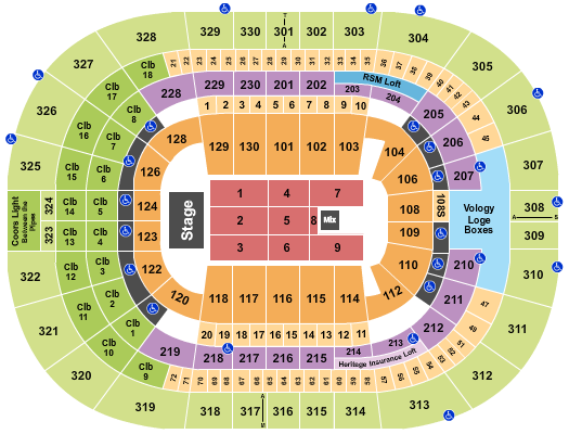 Amalie Arena Seating Chart: Endstage 10