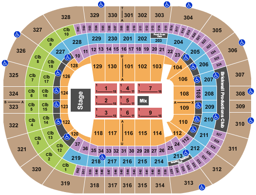 Amalie Arena Seating Chart: Endstage 6