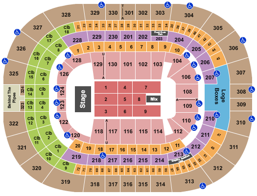 Amalie Arena Seating Chart: Endstage 7