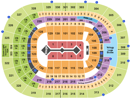 Amalie Arena Seating Chart: For King and Country