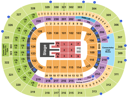 Amalie Arena Seating Chart: Kane Brown