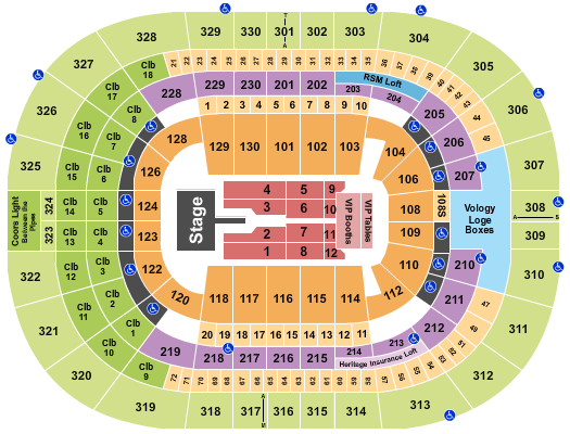 Amalie Arena Seating Chart: Mary J. Blige