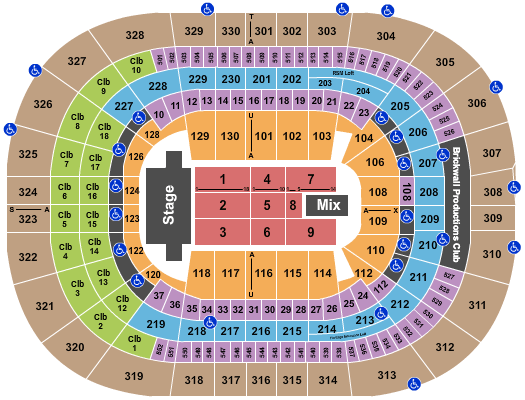 Quicken Loans Arena Seating Chart Taylor Swift