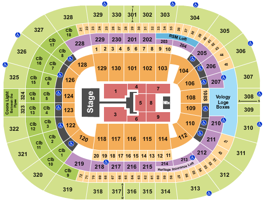 Amalie Arena Seating Chart: TobyMac