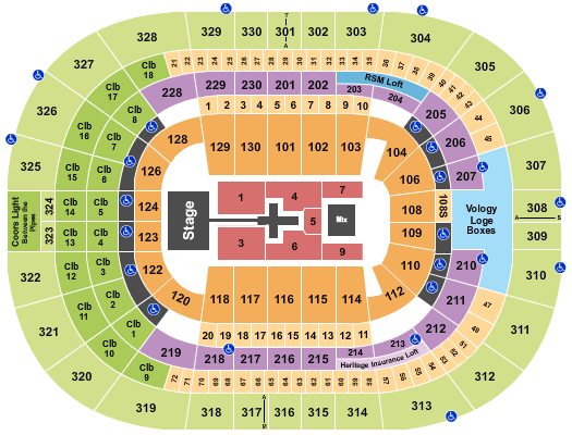 Benchmark International Arena Seating Chart: TobyMac