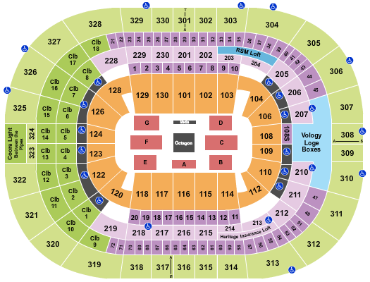 Amalie Arena Seating Chart: UFC