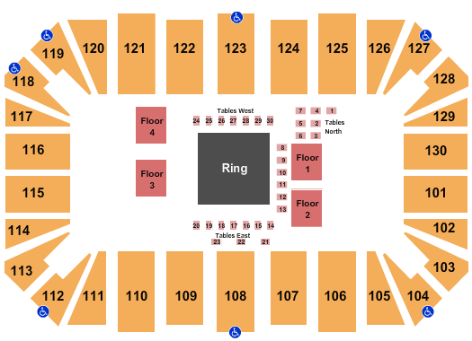 Amarillo Civic Center Seating Chart: Boxing
