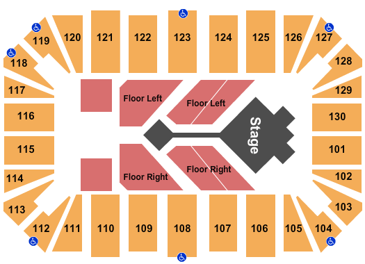 Emu Convocation Center Seating Chart Wwe