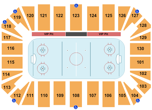 Amarillo Civic Center Seating Chart: Hockey