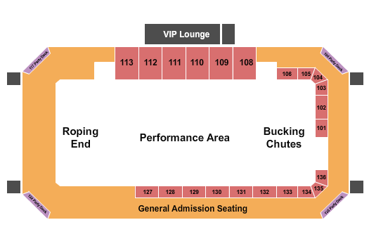 Amarillo National Center Seating Chart: Rodeo