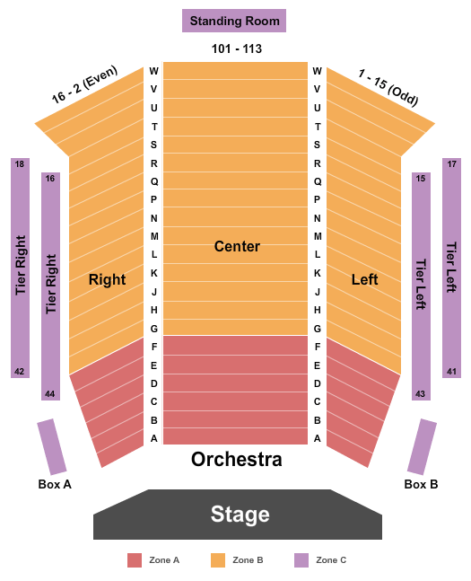 Lauderhill Performing Arts Center Seating Chart